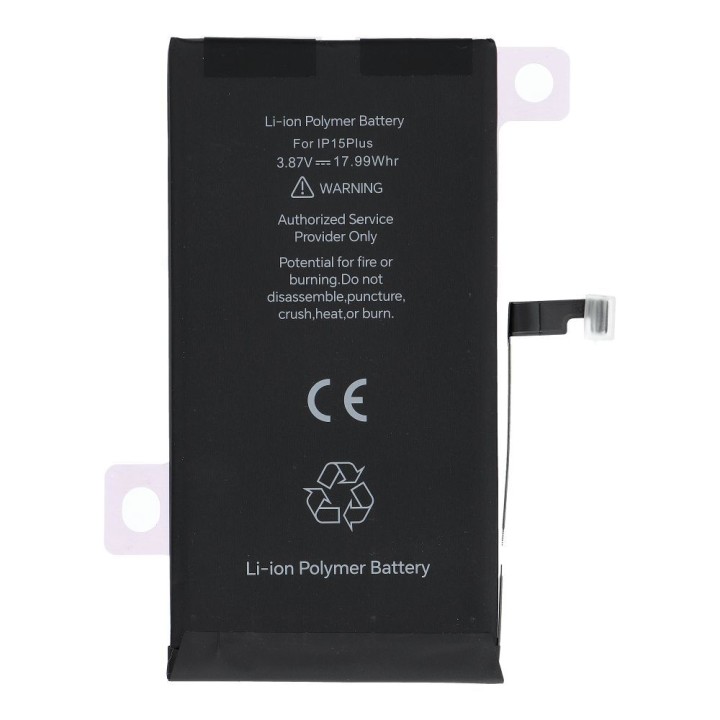 JCID Battery with assignable as USED for iPhone 15 Plus 4650 mAh (increased capacity)