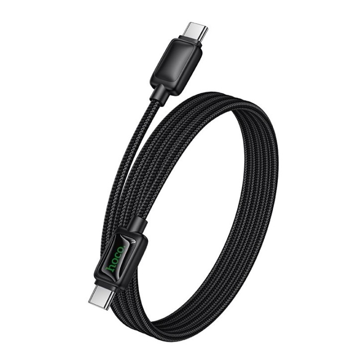 USB-C to USB-C cable Hoco 3A 60W 1,2 m with LCD U146 black