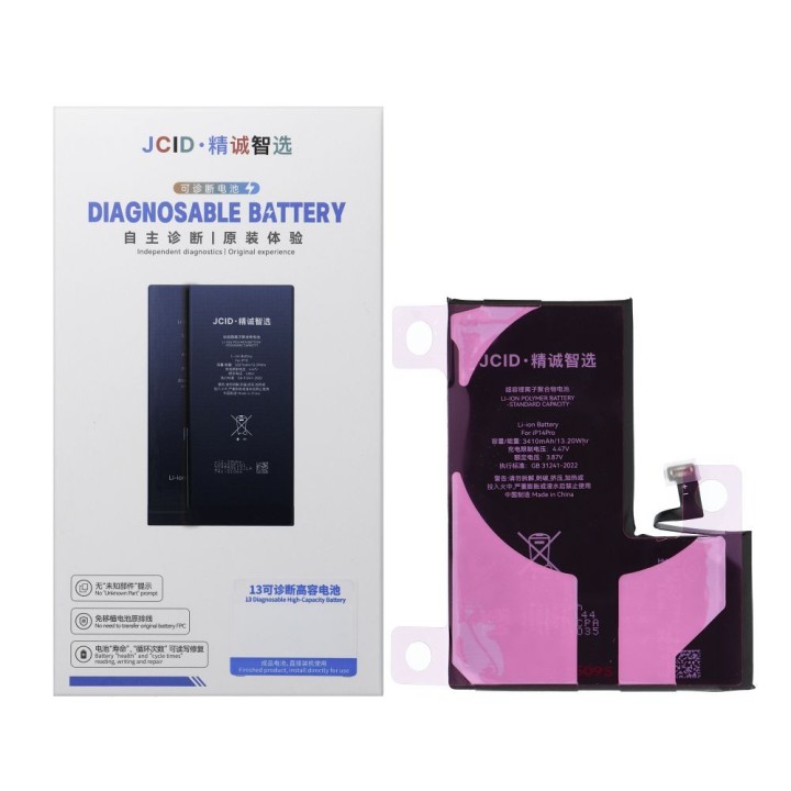 JCID battery that can be paired as USED for iPhone 14 Pro Max 4790 mAh (increased capacity)