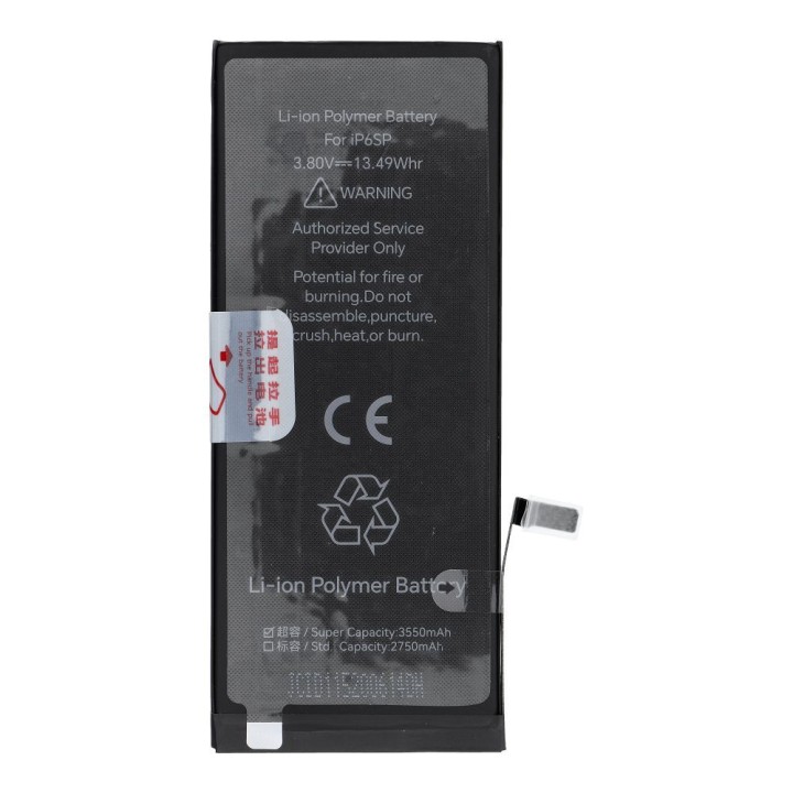 JCID Battery for iPhone 6S Plus 3550 mAh (increased capacity)