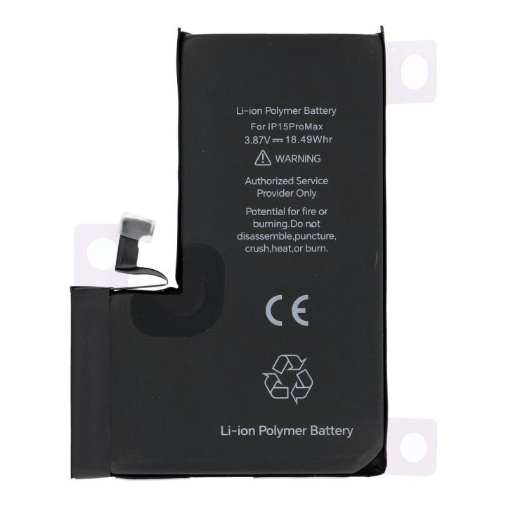 JCID Battery with assignable as USED for iPhone 15 Pro Max 4780 mAh (increased capacity)