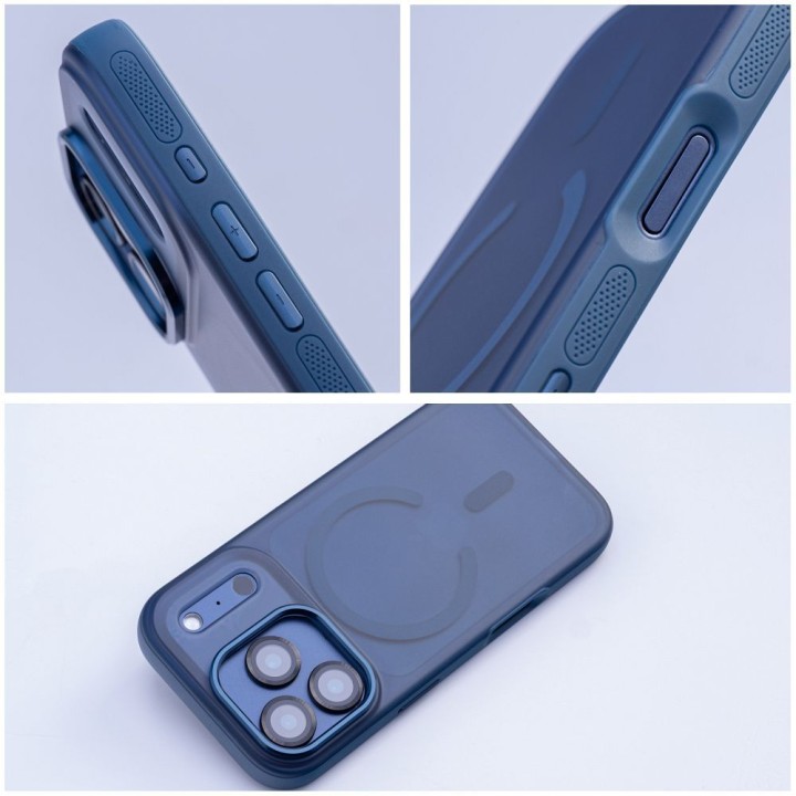 Case for iPhone 16 Flexline Mag Cover MagSafe compatible navy blue