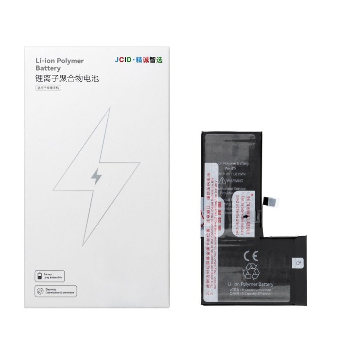 JCID аккумулятор для iPhone X 3100 mAh (повышенная емкость)