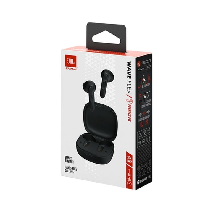 Wireless in-ear headphones JBL Wave Flex JBLWFLEXBLK black