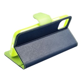 Flip case for Samsung A57 5G Fancy Book granatowo-limonkowe