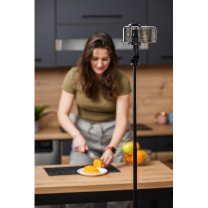 Selfie stick Forcell F-Grip S150XL tripod z pilotem bezprzewodowym czarny 0INT