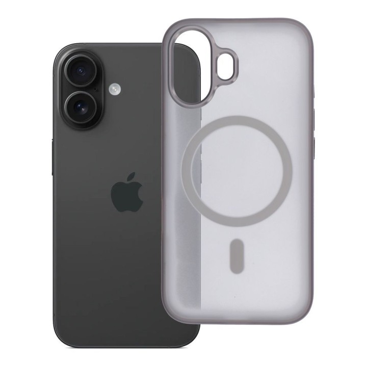 Etui na iPhone 16 Flexline Mag Cover zgodne z MagSafe szare