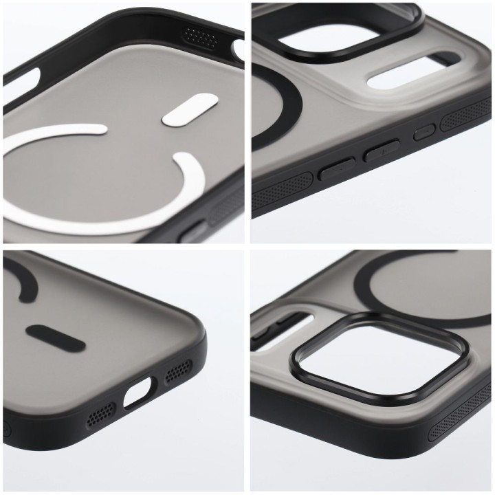 Etui na iPhone 16 PRO MAX Flexline Mag Cover zgodne z MagSafe czarne