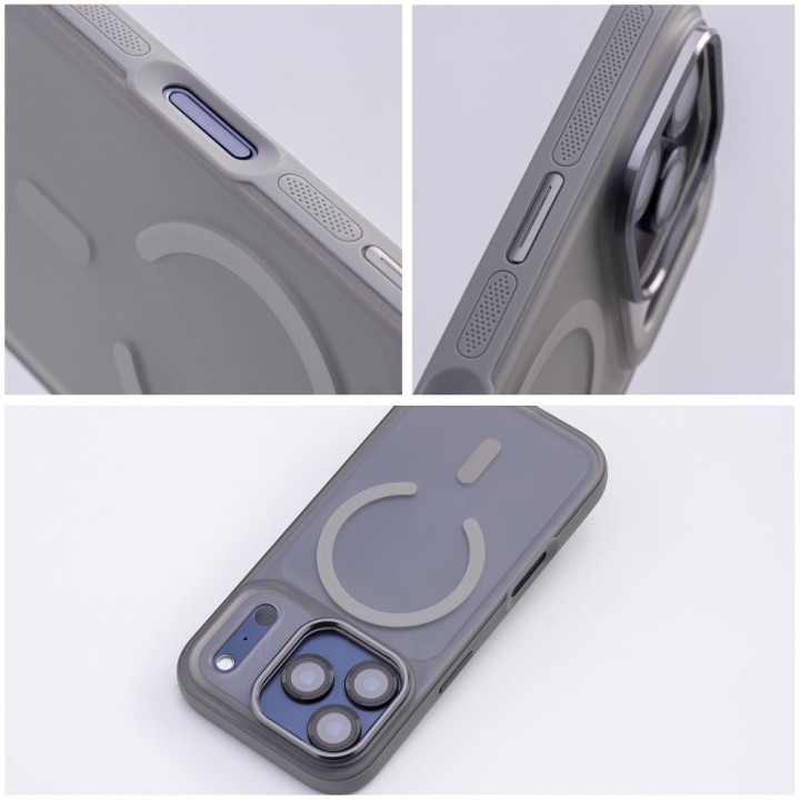 Etui na iPhone 16 Flexline Mag Cover zgodne z MagSafe szare