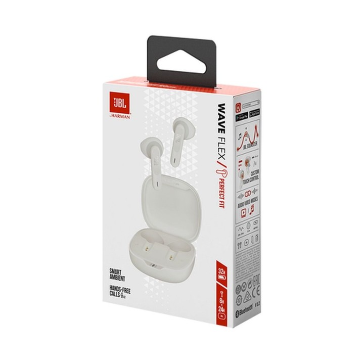 Wireless headphones in-ear JBL Wave Flex JBLWFLEXWHT white