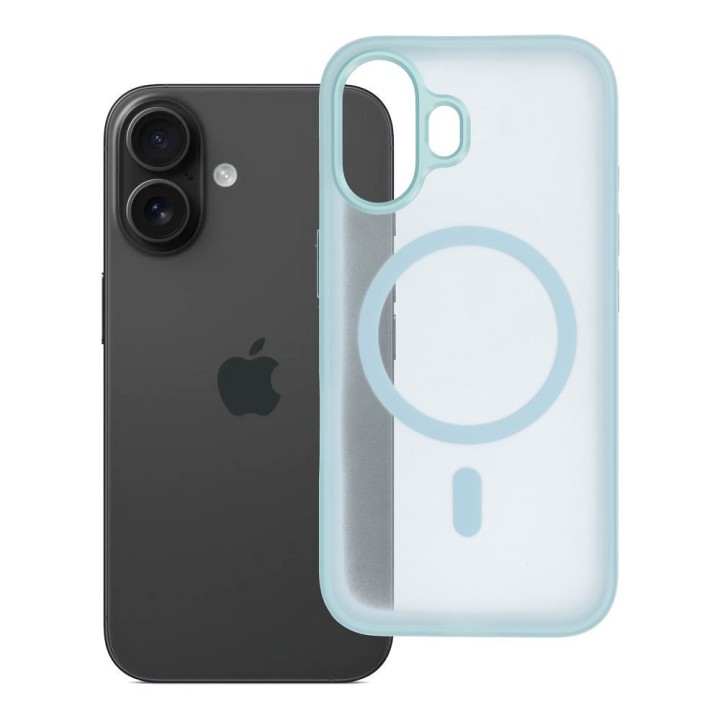 Case for iPhone 16 Flexline Mag Cover MagSafe compatible green
