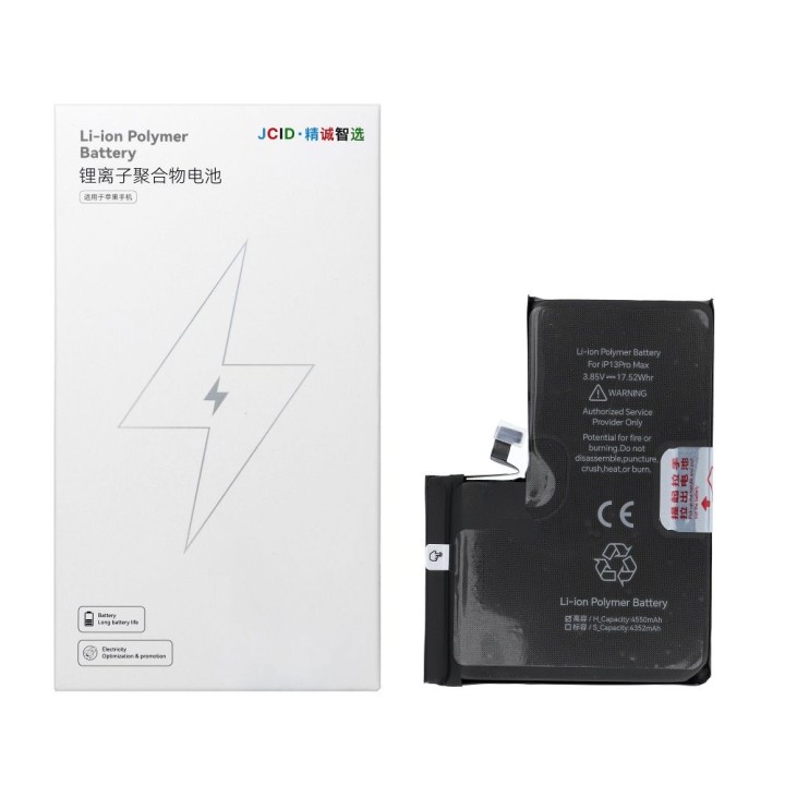 JCID battery for iPhone 13 Pro Max 4550 mAh (increased capacity)