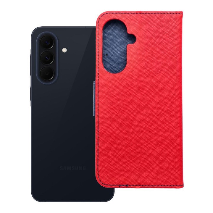 Flip case for Samsung A57 5G Fancy Book red-navy blue