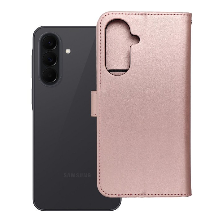 Чехол с клапаном для Samsung A37 5G Mezzo Book дерево цвета розового золота