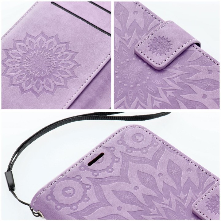 Flip case for Samsung A57 5G Mezzo Book mandala purple