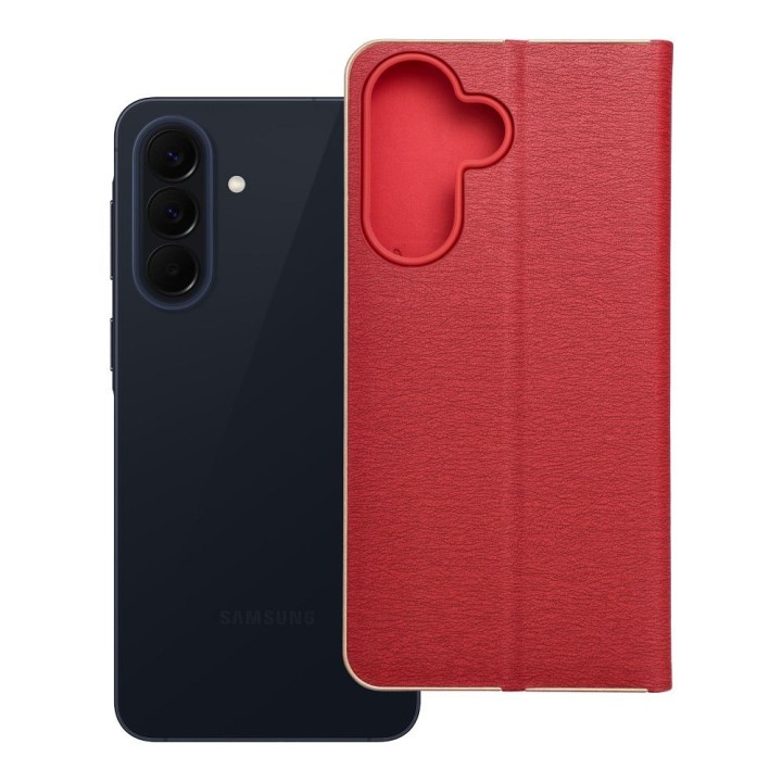 Flip case for Samsung A57 5G 5G Luna Book Gold red