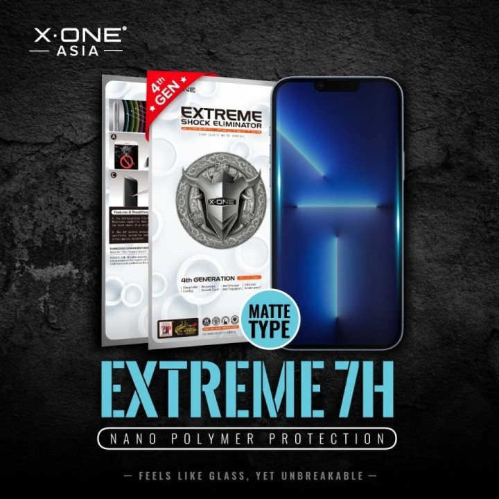 Протектор для iPhone 13 PRO MAX / 14 PLUS LCD X-One Extreme Shock Eliminator 4th gen. матовий