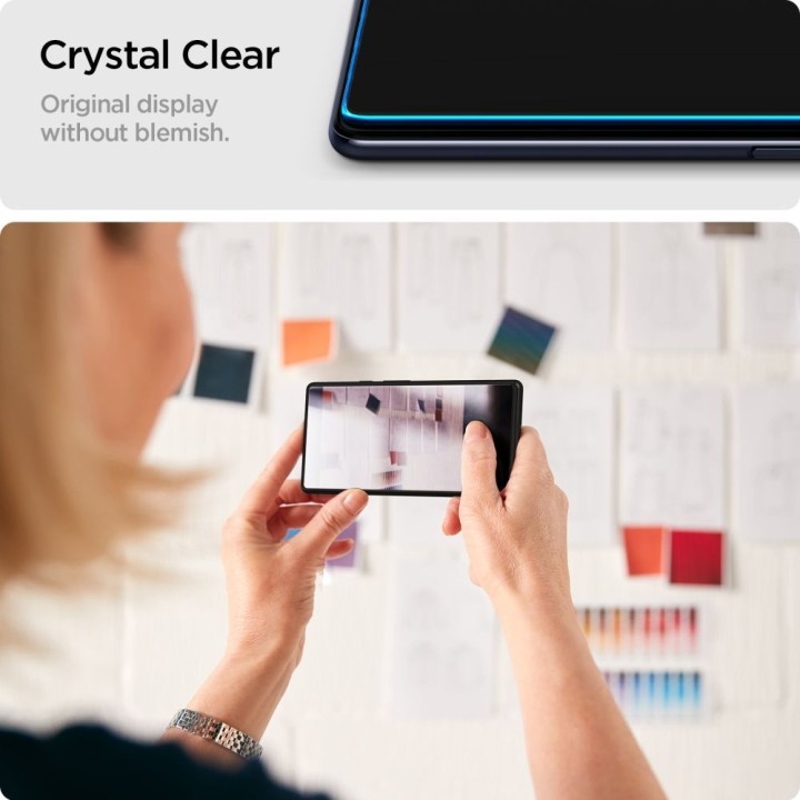 Загартоване скло для Samsung M54 5G GLAS.TR"EZ FIT" 2-pack Spigen прозоре