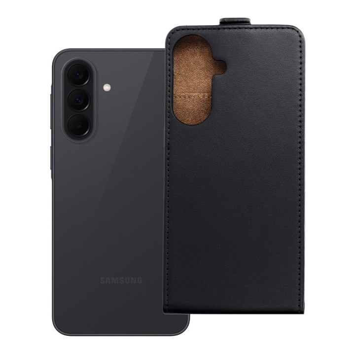 Vertical flip case for Samsung A37 5G Slim Flexi Fresh black