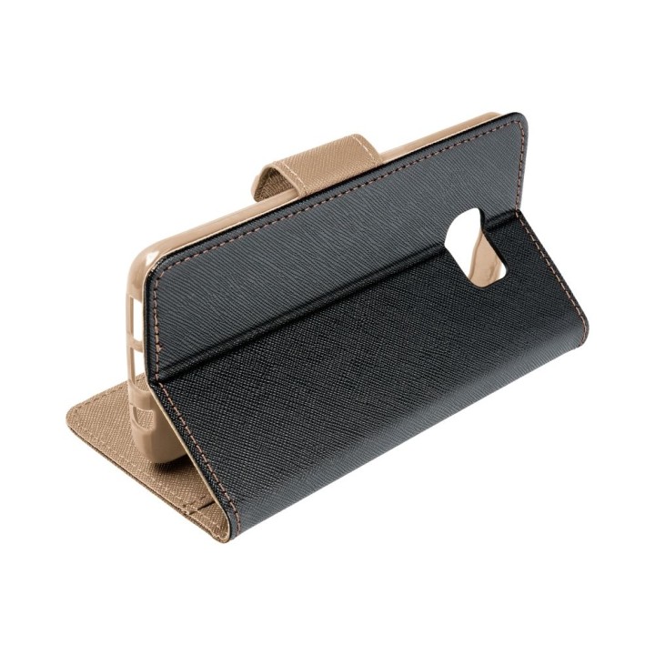 Flip case for Samsung A37 Fancy Book black-gold