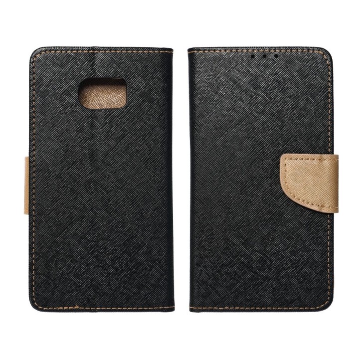Flip case for Samsung A37 Fancy Book black-gold