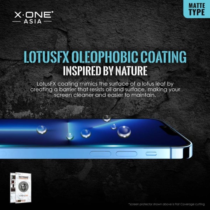 Protector for iPhone 13 PRO MAX / 14 PLUS LCD X-One Extreme Shock Eliminator 4th gen. matte
