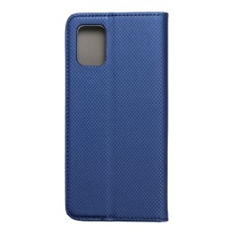 Etui z klapką na Samsung A51 Smart Case Book granatowe