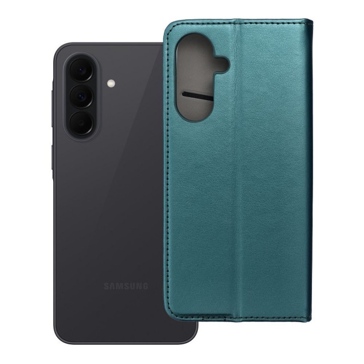 Чехол с клапаном для Samsung A37 Smart Magneto темно-зеленый