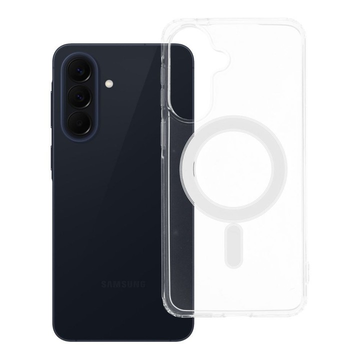 Case for Samsung A57 Clear Mag Cover (Str) compatible with MagSafe transparent