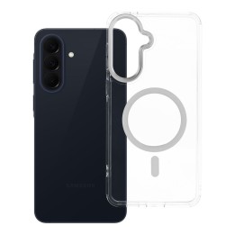 Чохол для Samsung A57 Frame Clear Hybrid Mag Cover сумісний із MagSafe прозорий