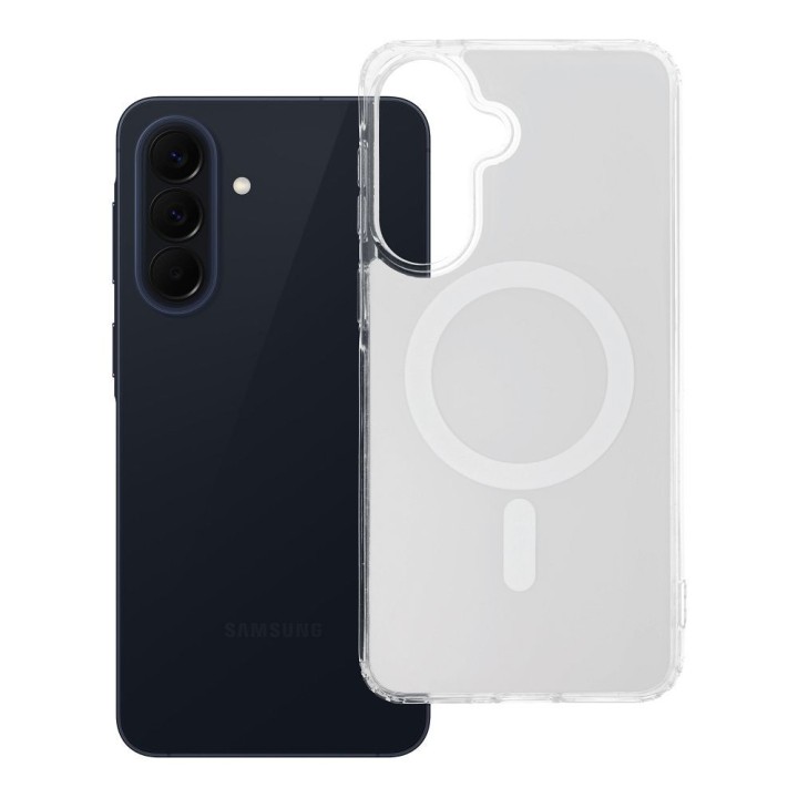 Case for Samsung A57 Clear Fusion Mag Cover compatible with MagSafe white