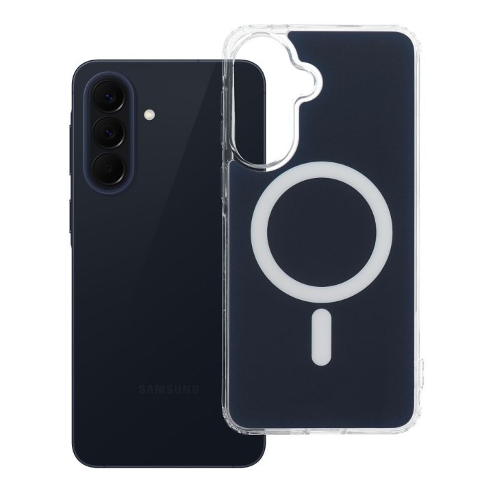 Case for Samsung A57 Clear Fusion Mag Cover compatible with MagSafe navy blue
