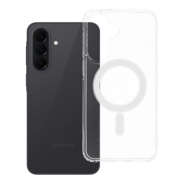Case for Samsung A37 Clear Mag Cover (Str) compatible with MagSafe transparent