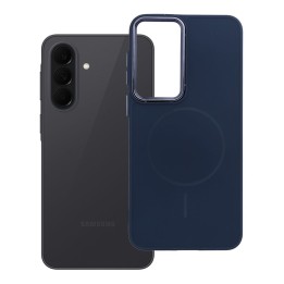 Чехол для Samsung A37 Frame Mag Cover совместимый с MagSafe темно-синий