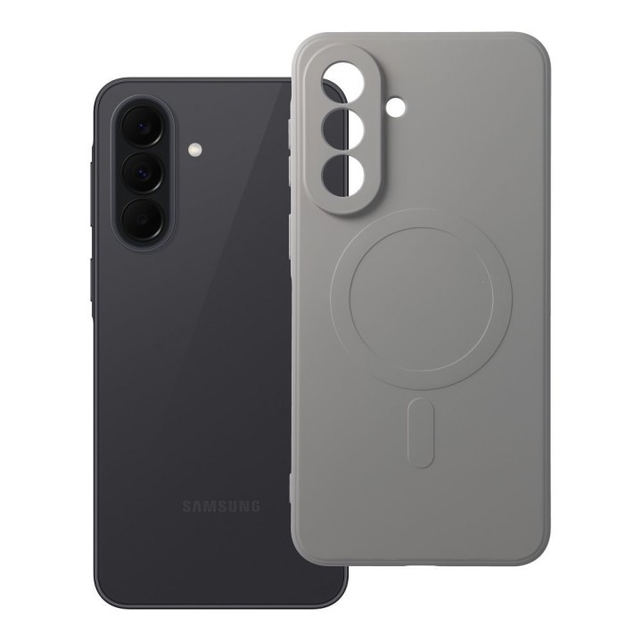 Чохол для Samsung A37 Silicone Mag Cover сумісний із MagSafe (camera protection) титаново-сірий
