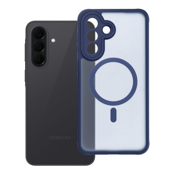 Чохол для Samsung A37 Full Matte Mag Cover сумісний із MagSafe темно-синій