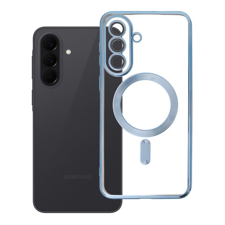 Case for Samsung A37 Electro Mag Cover compatible with MagSafe blue