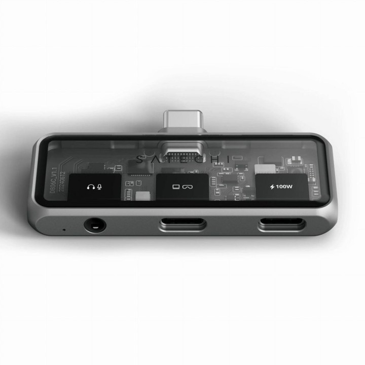 Адаптер-хаб 3 в 1 USB C Satechi Mobile XR ST-HXRAJM серый