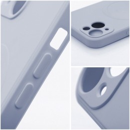 Чохол для Samsung A37 Silicone Mag Cover сумісний з MagSafe (camera protection) блакитний