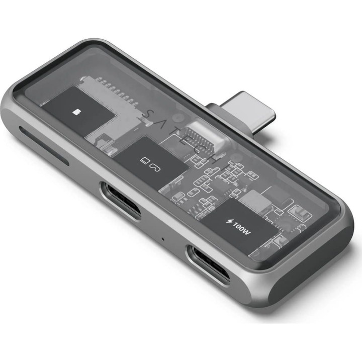 Адаптер HUB 3w1 USB C Satechi Mobile XR ST-HXRSDM сірий