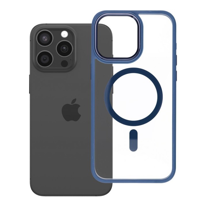 ROAR case MAG BUMPER compatible with Magsafe for IPHONE 15 Pro Max blue