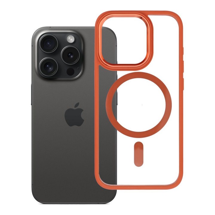 ROAR case MAG BUMPER compatible with Magsafe for IPHONE 15 Pro orange