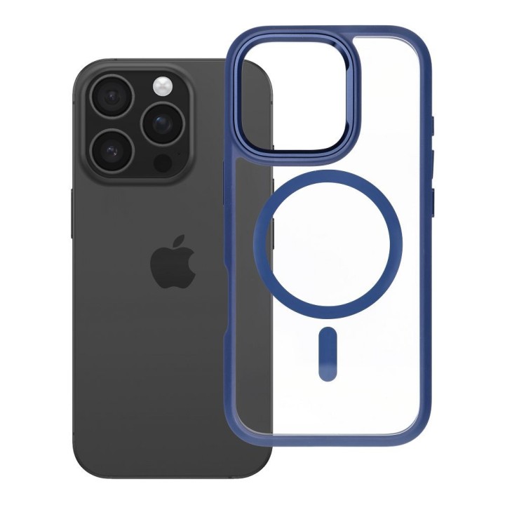 ROAR case MAG BUMPER compatible with MagSafe for IPHONE 16 Pro blue