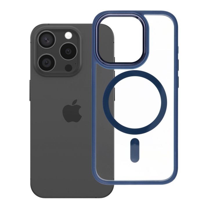 ROAR case MAG BUMPER compatible with Magsafe for IPHONE 15 Pro blue