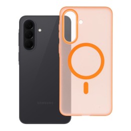 Чохол для Samsung A37 Go Orange сумісний із MagSafe помаранчевий