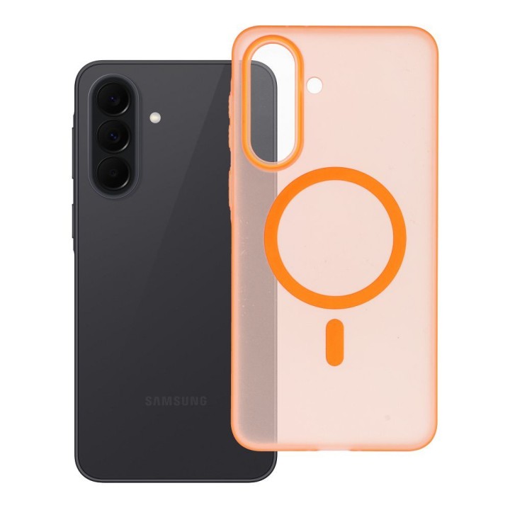 Case for Samsung A37 Go Orange compatible with MagSafe orange