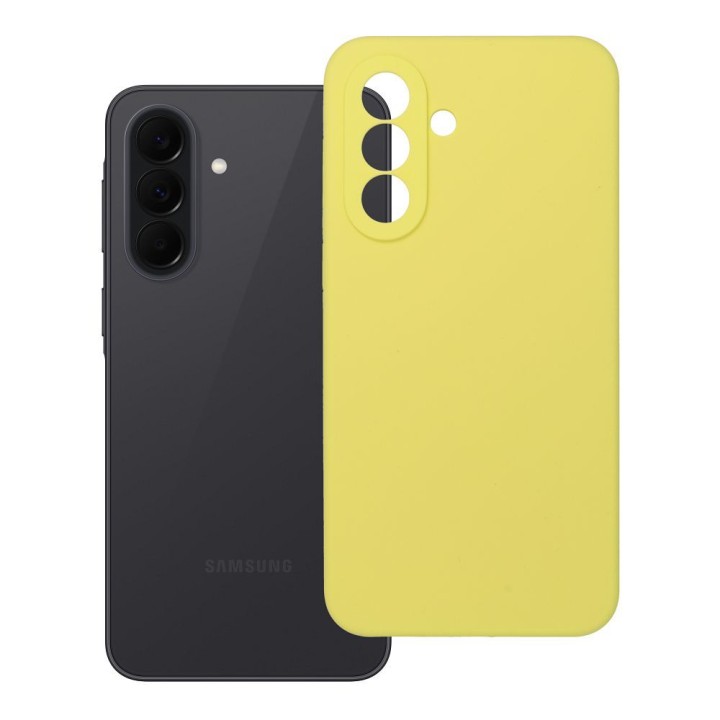 Чехол для Samsung A37 5G Silicone 2mm (camera protection) желтый