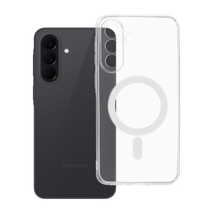 Чехол для Samsung A37 5G Clear Case 2 mm Mag Cover совместимый с MagSafe (camera protection) прозрачный