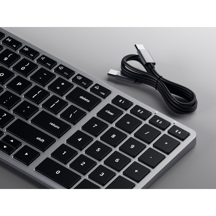 Wireless keyboard QWERTY Satechi Slim X2 ST-BTSX2M grey