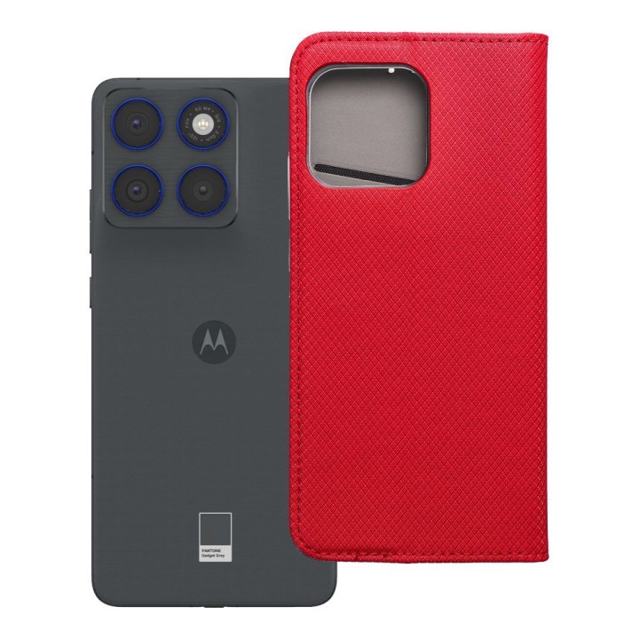 Flip case for Motorola EDGE 70 Smart Case Book red